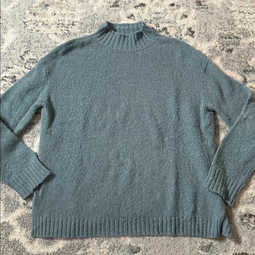 Jenni Kayne Mock Neck Alpaca and Wool Blend Sweater - Picture 3 of 11